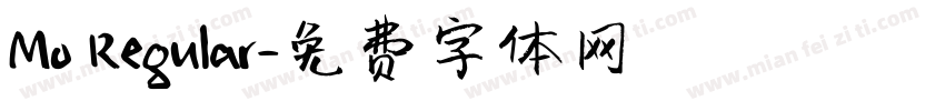 Mo Regular字体转换